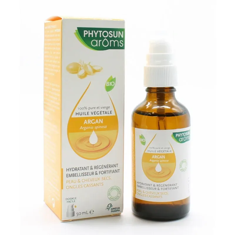 Phytosun Arôms Huile Végétale Bio Argan 50ml Phytosun Arôms Huile Végétale Bio Argan 50ml