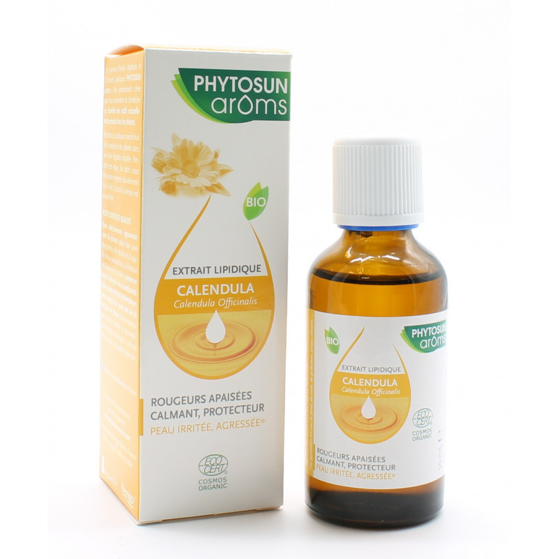 Phytosun Arôms Extrait Lipidique Calendula Bio 50ml Phytosun Arôms Extrait Lipidique Calendula Bio 50ml