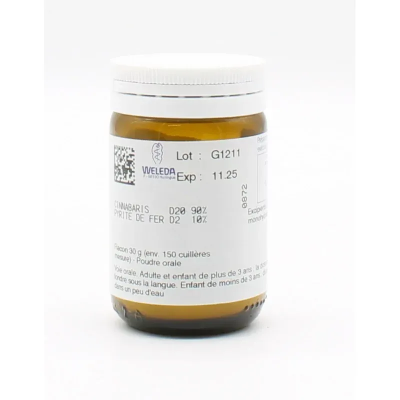 Weleda Cinnabaris D20 30g - Univers Pharmacie