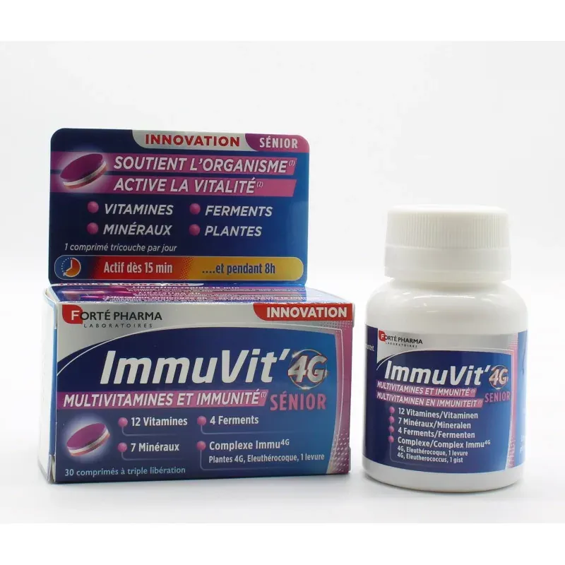 Forté Pharma ImmuVit 4G Sénior 30 comprimés
