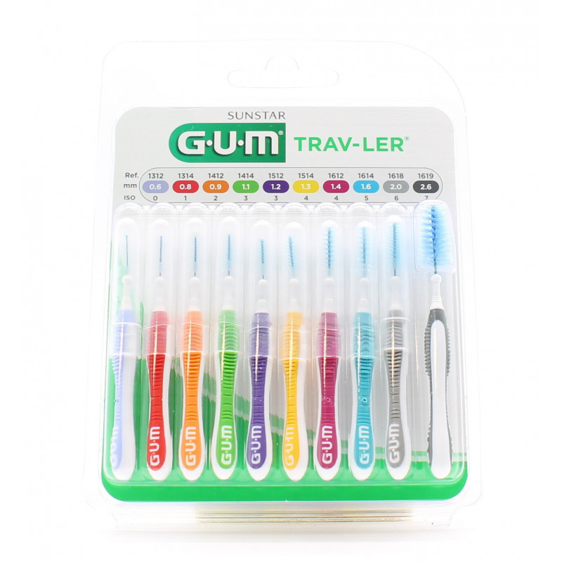 GUM Brossettes Trav-Ler X9 GUM Brossettes Trav-Ler X9