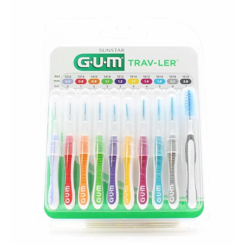 GUM Brossettes Trav-Ler X9
