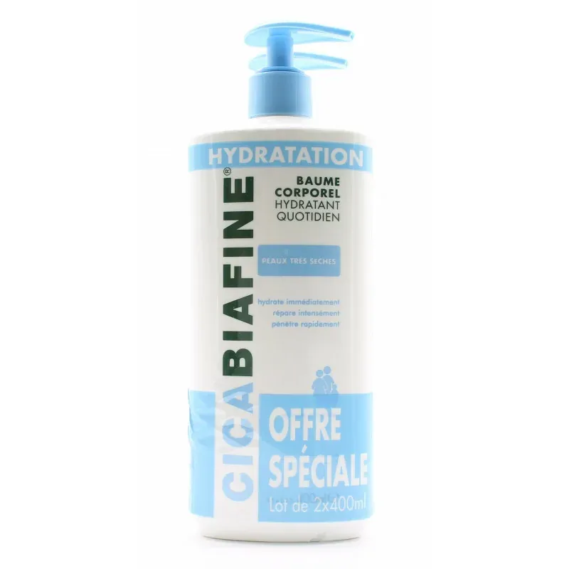 CicaBiafine Baume Corporel Hydratant 2X400ml