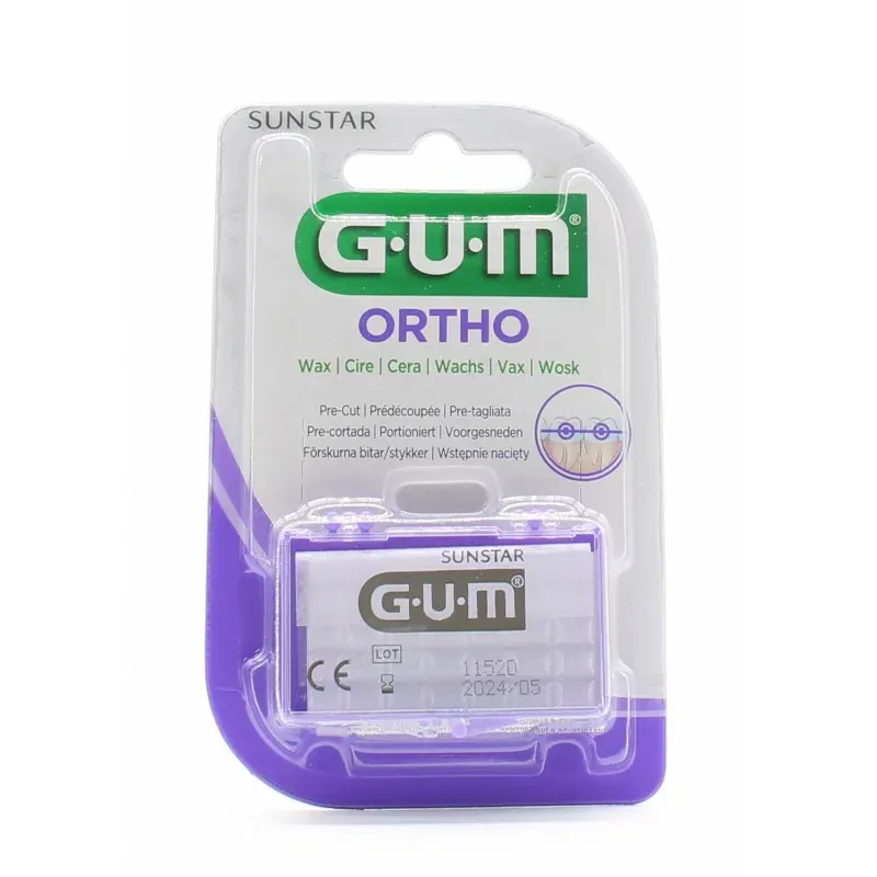 GUM Ortho Cire Prédécoupée GUM Ortho Cire Prédécoupée