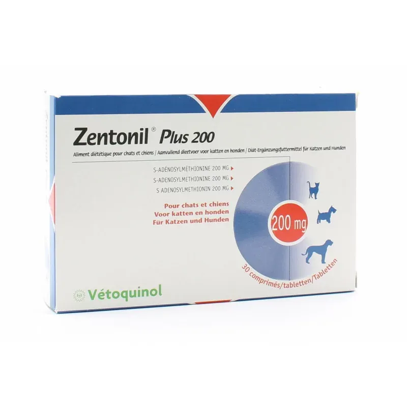 Zentonil Plus 200 Chats et Chiens 30 comprimés