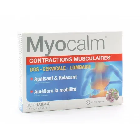 Myocalm Contractions Musculaires 30 comprimés - Univers Pharmacie
