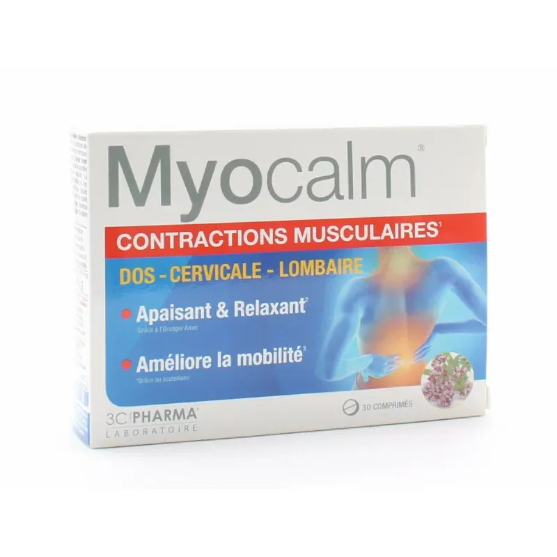 Myocalm Contractions Musculaires 30 comprimés - Univers Pharmacie