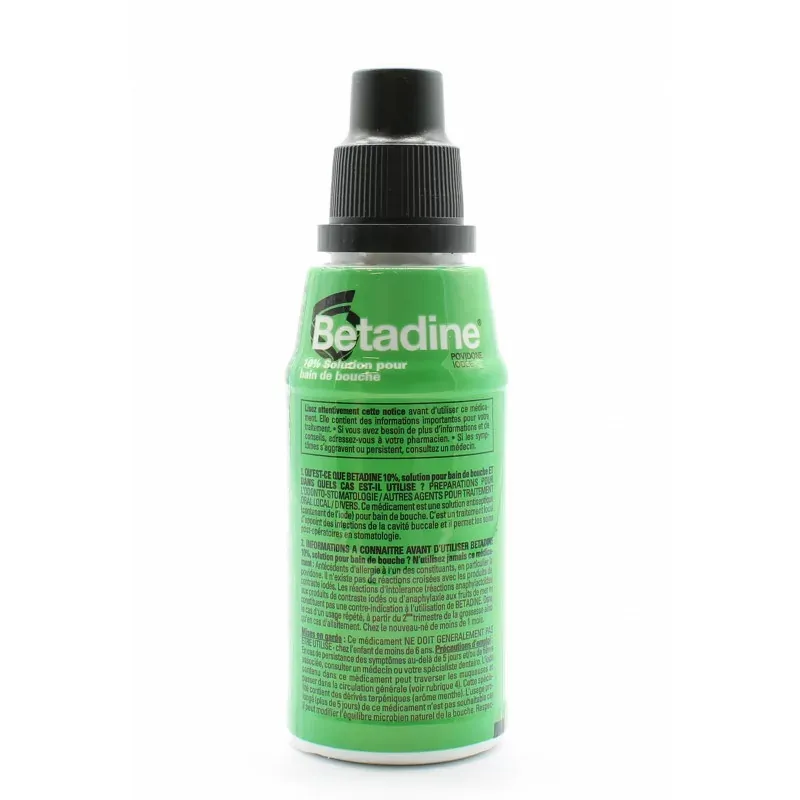 Betadine 10% Solution pour Bain de Bouche 125ml
