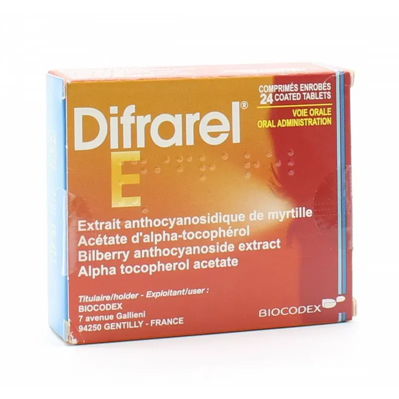 Difrarel E 24 comprimés