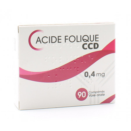 Acide Folique 0,4mg C.C.D 90 comprimés