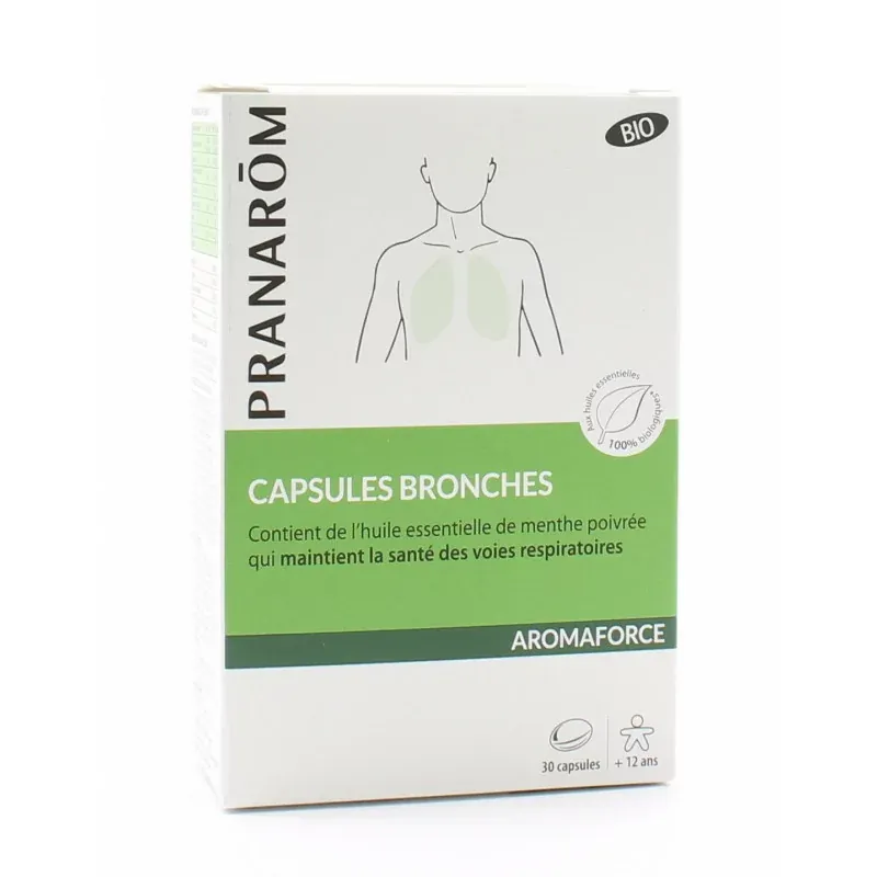 Pranarôm Aromaforce Bio Capsules Bronches X30