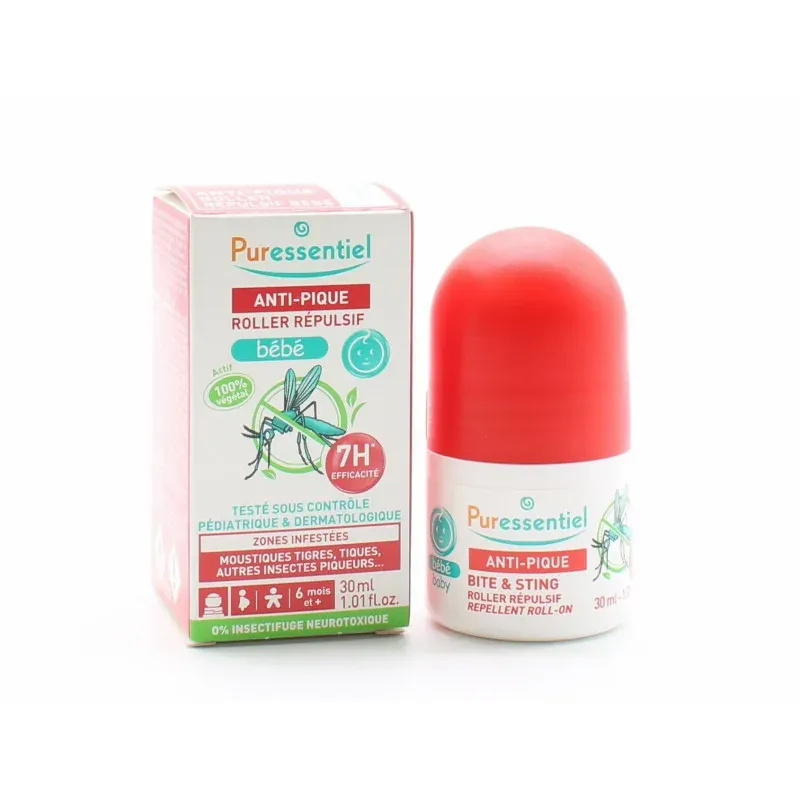 Puressentiel Anti-pique Roller Répulsif Bébé 30ml