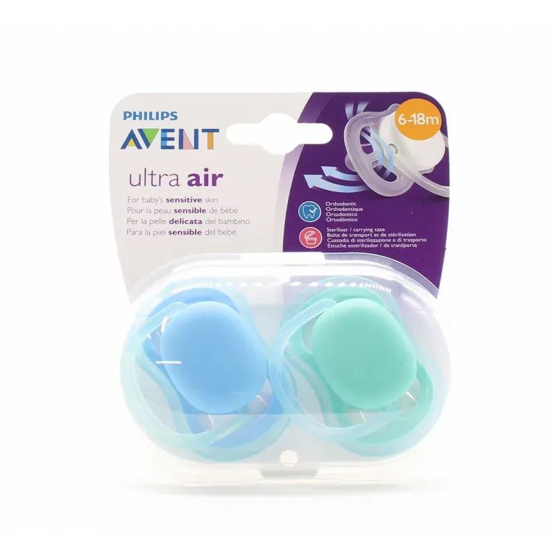 Philips Avent Ultra Air Tétine 6-18m+ X2 - Univers Pharmacie