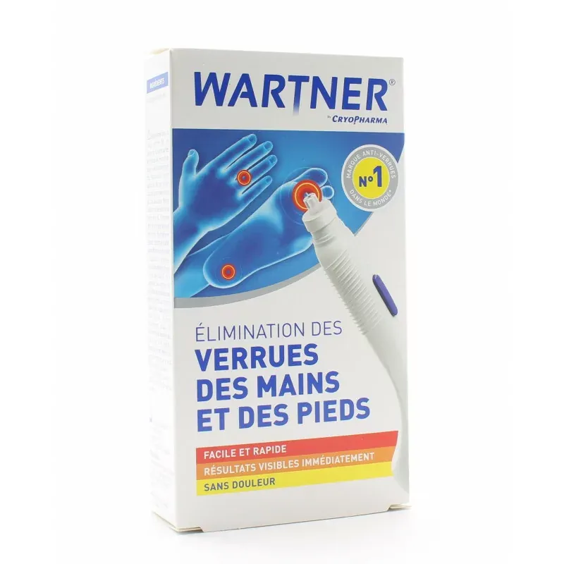 Wartner Elimination des Verrues des Mains et des Pieds