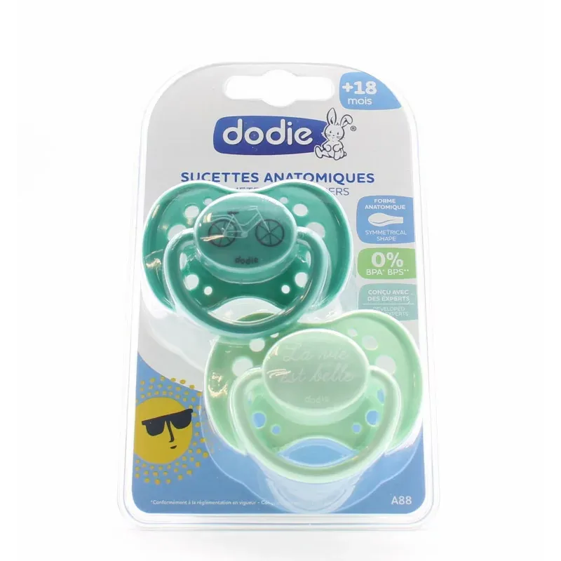 Dodie Sucette Anatomique +18m X2
