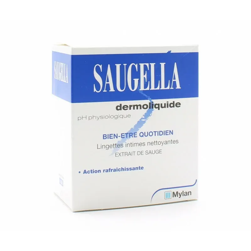 Saugella Dermoliquide Lingettes Nettoyantes X10