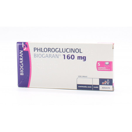 Phloroglucinol Biogaran 160mg 5 comprimés
