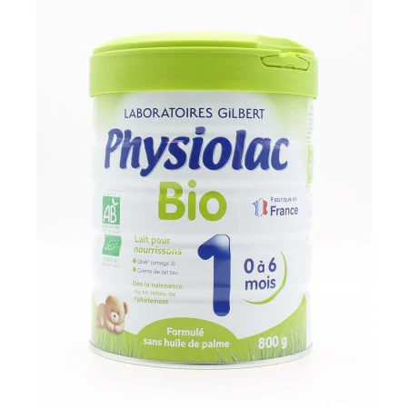 Physiolac Bio 1 Lait pour nourrissons 0-6 mois 800g