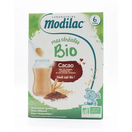 Modilac Mes Céréales Bio Cacao 250g
