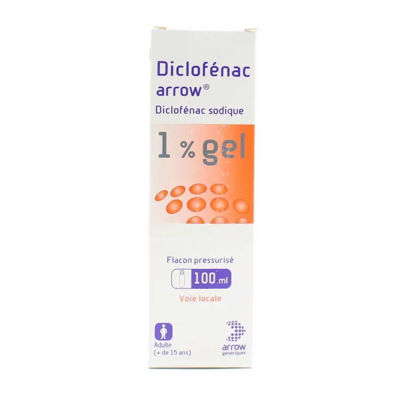 Diclofénac Arrow 1% gel 100ml