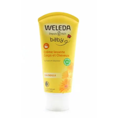 Weleda Bébé Crème Lavante Corps et Cheveux Calendula 200ml