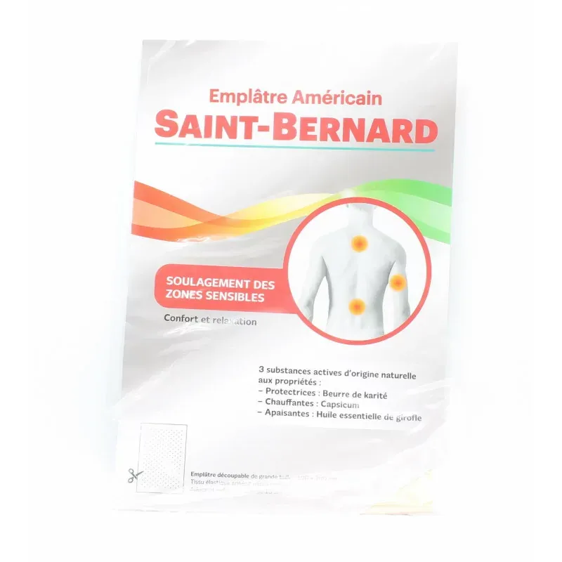 Saint-Bernard Emplâtre Américain X1 - Univers Pharmacie Saint-Bernard Emplâtre Américain X1 - Univers Pharmacie