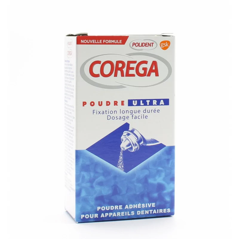 Polident Corega Poudre Ultra 40g - Univers Pharmacie