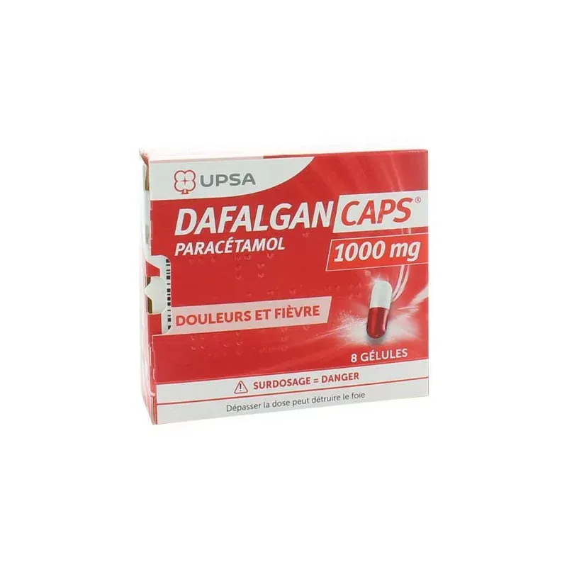Dafalgan Caps 1000mg 8 gélules Dafalgan Caps 1000mg 8 gélules