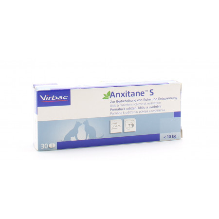 Virbac Anxitane S Petit Chien et Chat 30 comprimés - Univers Pharmacie
