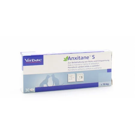Virbac Anxitane S Petit Chien et Chat 30 comprimés - Univers Pharmacie