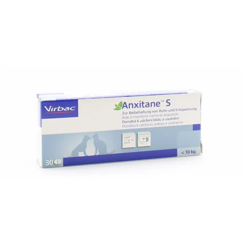Virbac Anxitane S Petit Chien et Chat 30 comprimés - Univers Pharmacie