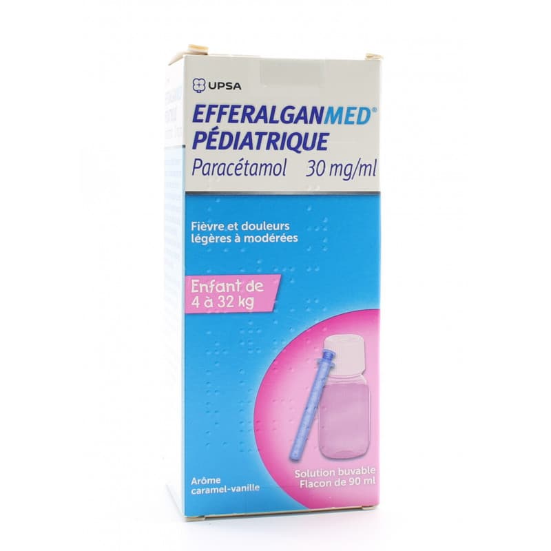 Efferalganmed Pediatrique Paracetamol 30mg Ml 90ml Univers Pharmacie