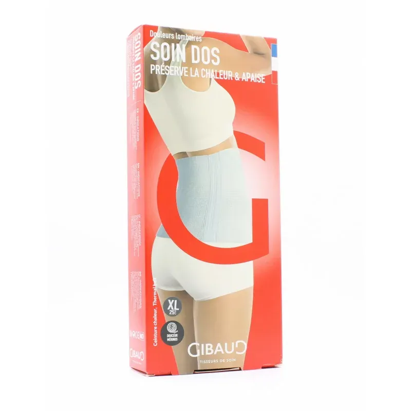 Gibaud Soin Dos Chaleur Anthracite Taille XL H25cm