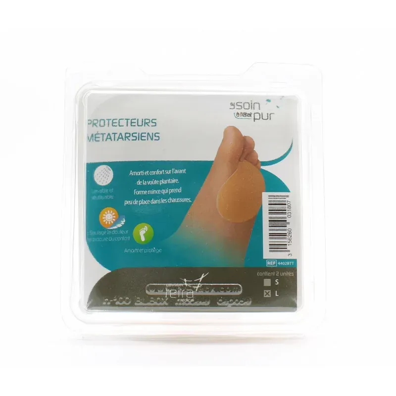 Tetra Le Soin à l'État Pur Protecteurs Métatarsiens L X2 - Univers Pharmacie