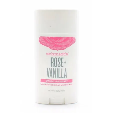 Schmidt's Déodorant Stick Rose + Vanilla 75g - Univers Pharmacie
