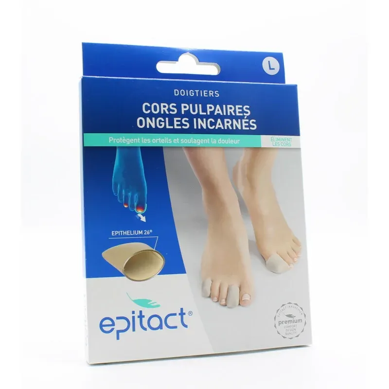 Epitact Doigtiers Cors Pulpaires & Ongles Incarnés Taille L X2 - Univers Pharmacie