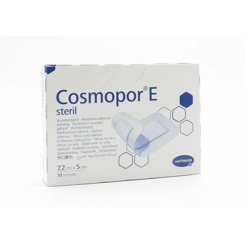 Hartmann Cosmopor E Pansements Stériles 7,2cmX5cm X10 - Univers Pharmacie