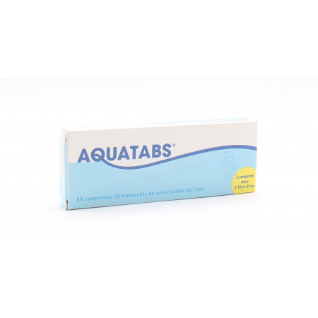 Aquatabs 60 Comprimés Effervescents  - Univers Pharmacie