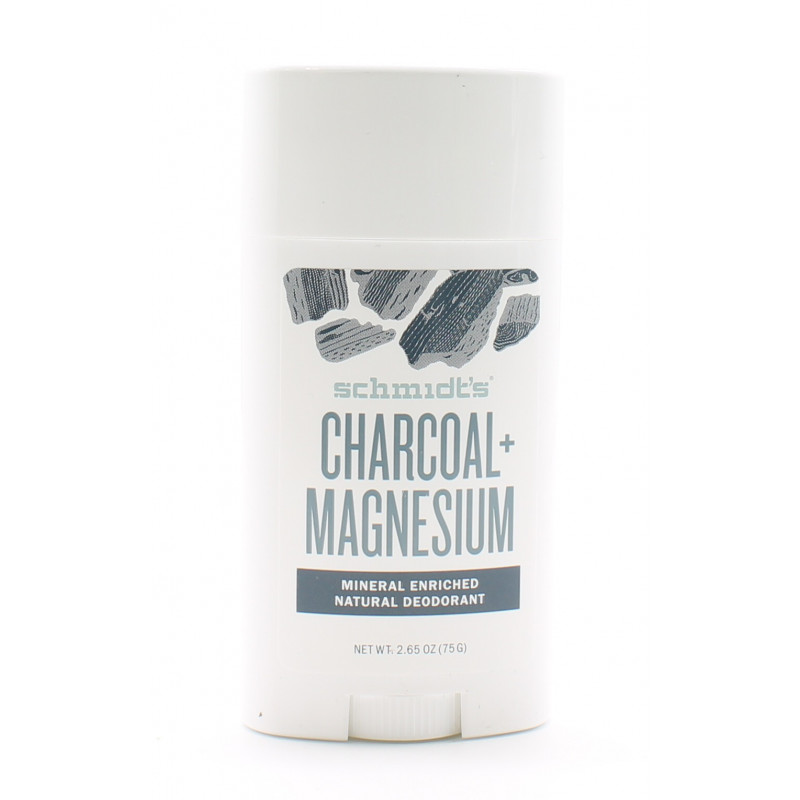 Schmidt's Déodorant Stick Charcoal + Magnesium 75g - Univers Pharmacie