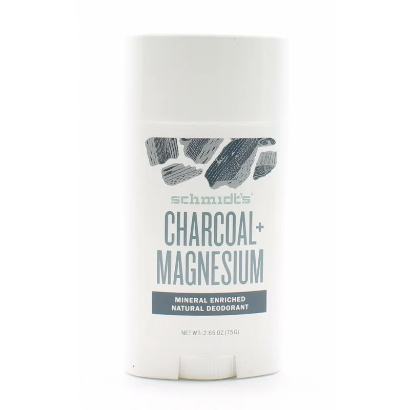 Schmidt's Déodorant Stick Charcoal + Magnesium 75g - Univers Pharmacie