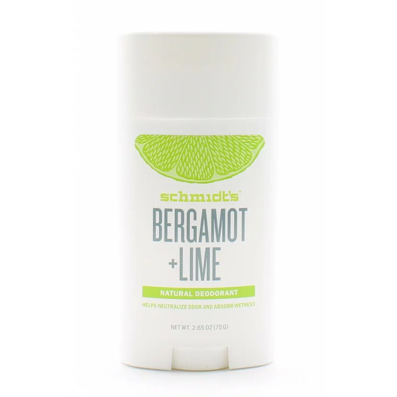 Schmidt's Déodorant Stick Bergamot + Lime 75g - Univers Pharmacie