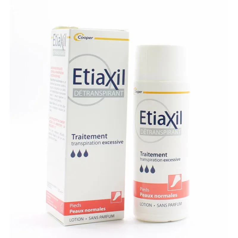 Etiaxil Détranspirant Traitement Pieds Peaux Normales 100ml - Univers Pharmacie