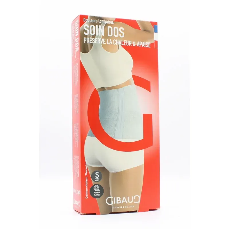 Gibaud Soin Dos Chaleur Anthracite Taille S H25cm