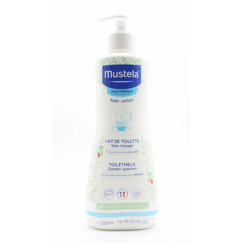 Mustela Lait de Toilette Visage & Siège 500ml