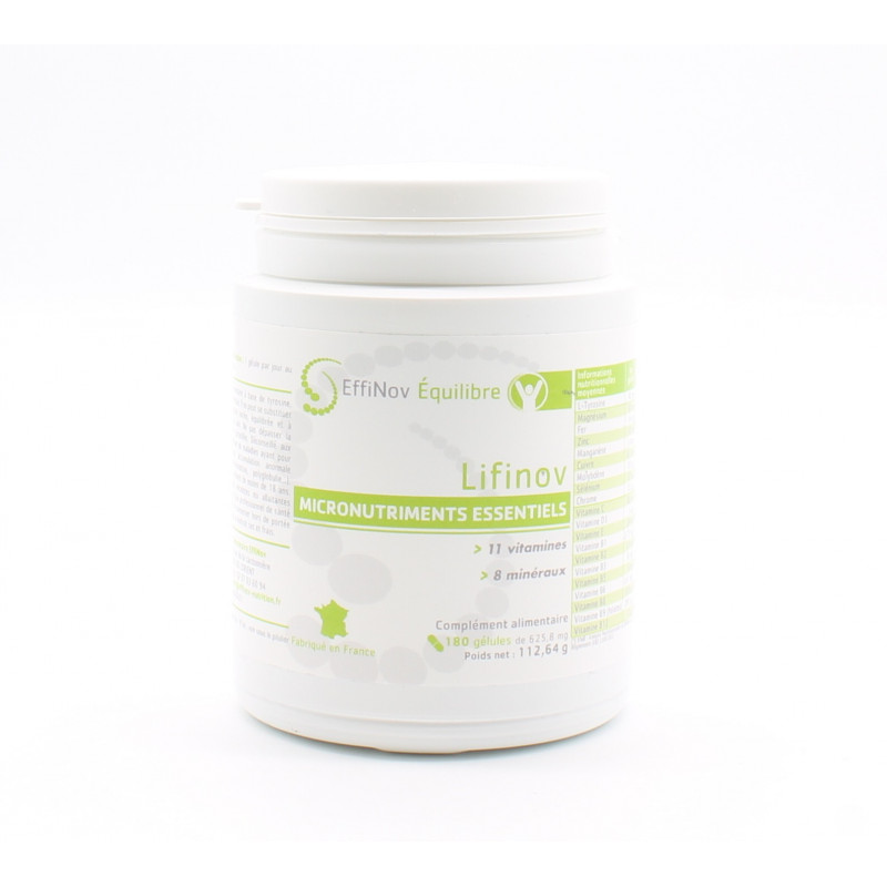 EffiNov Equilibre Lifinov Micronutriments Essentiels 180 gélules