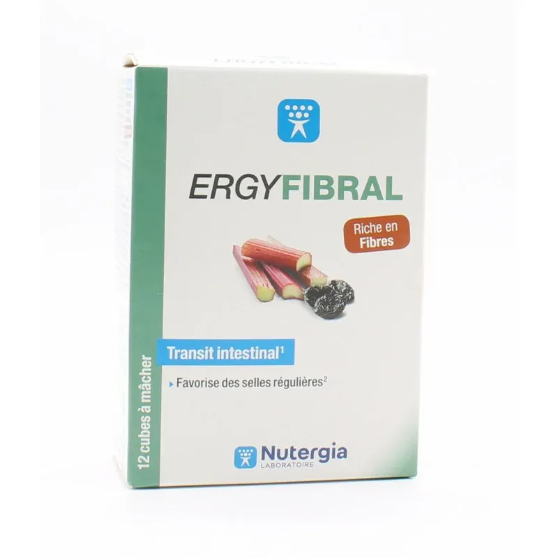 Ergyfibral Transit Intestinal 12 cubes à mâcher