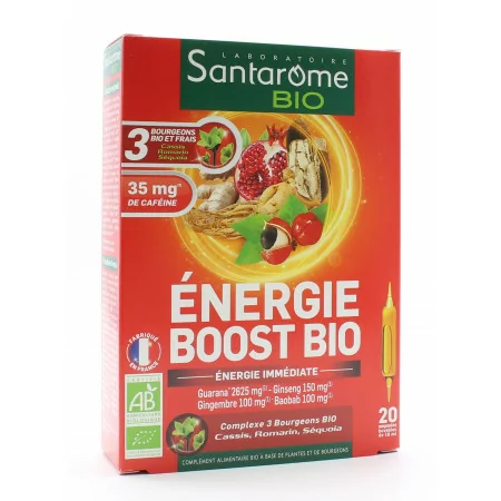 Santarome Bio Énergie Boost 20 ampoules - Univers Pharmacie