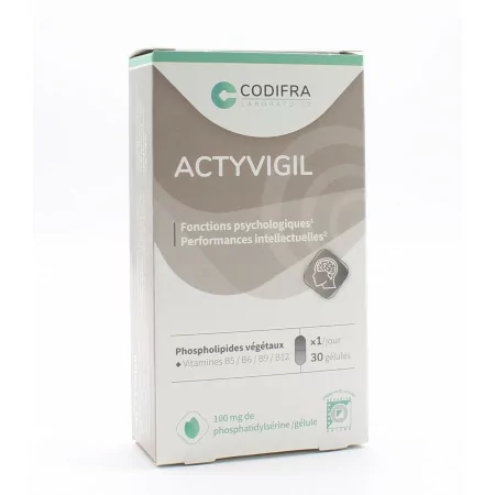 Codifra Actyvigil 30 gélules - Univers Pharmacie