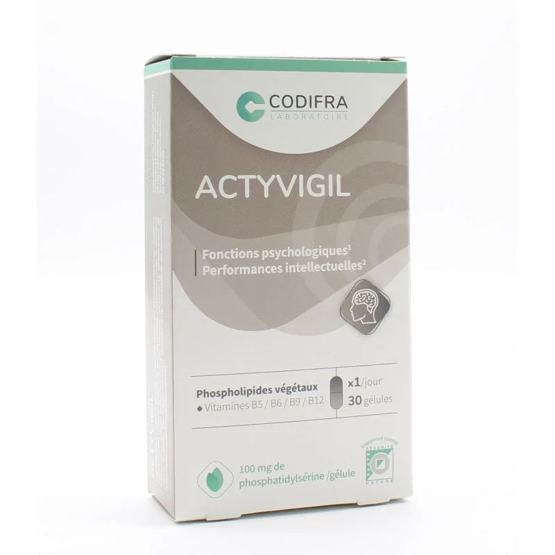 Codifra Actyvigil 30 gélules - Univers Pharmacie