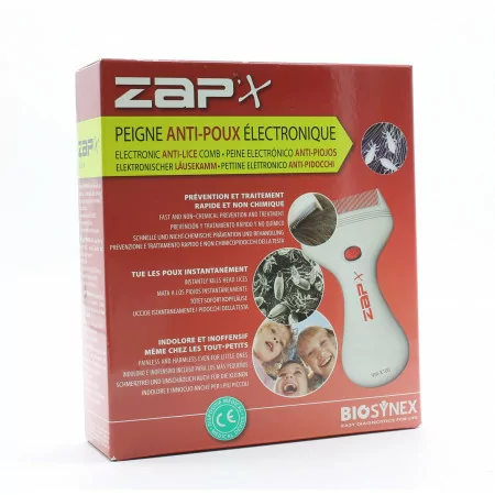 Zap'x Peigne Anti-poux Electronique - Univers Pharmacie